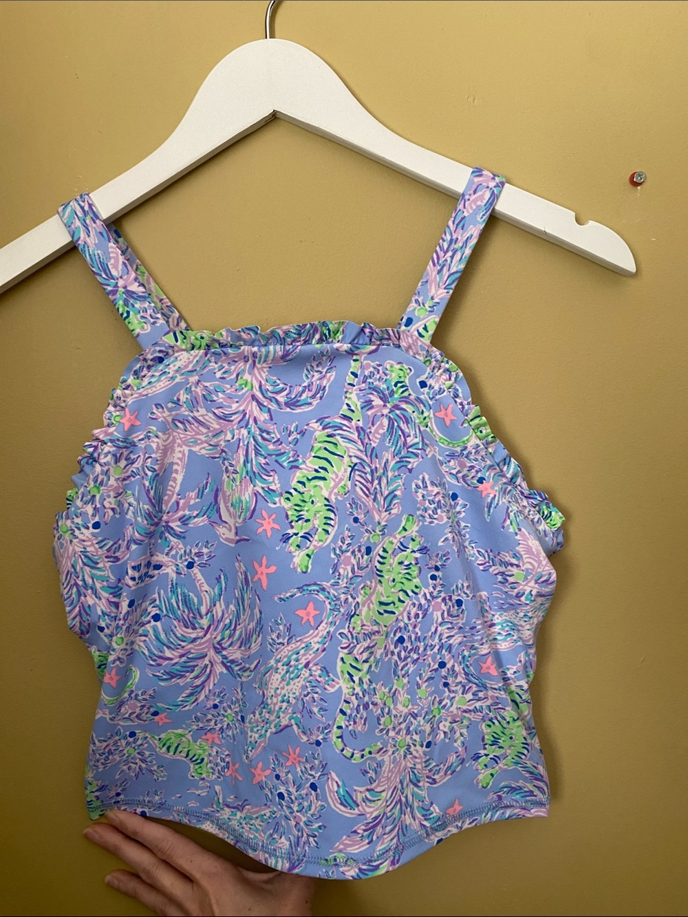 Lilly Pulitzer Letitia Lavender Sea Life Tank Top Size M